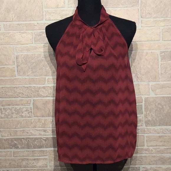 Forever 21 - Sz S - flowy chiffon top - open back - Picture 2 of 8